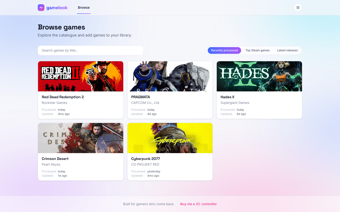 GameLook screenshots thumbnail 2