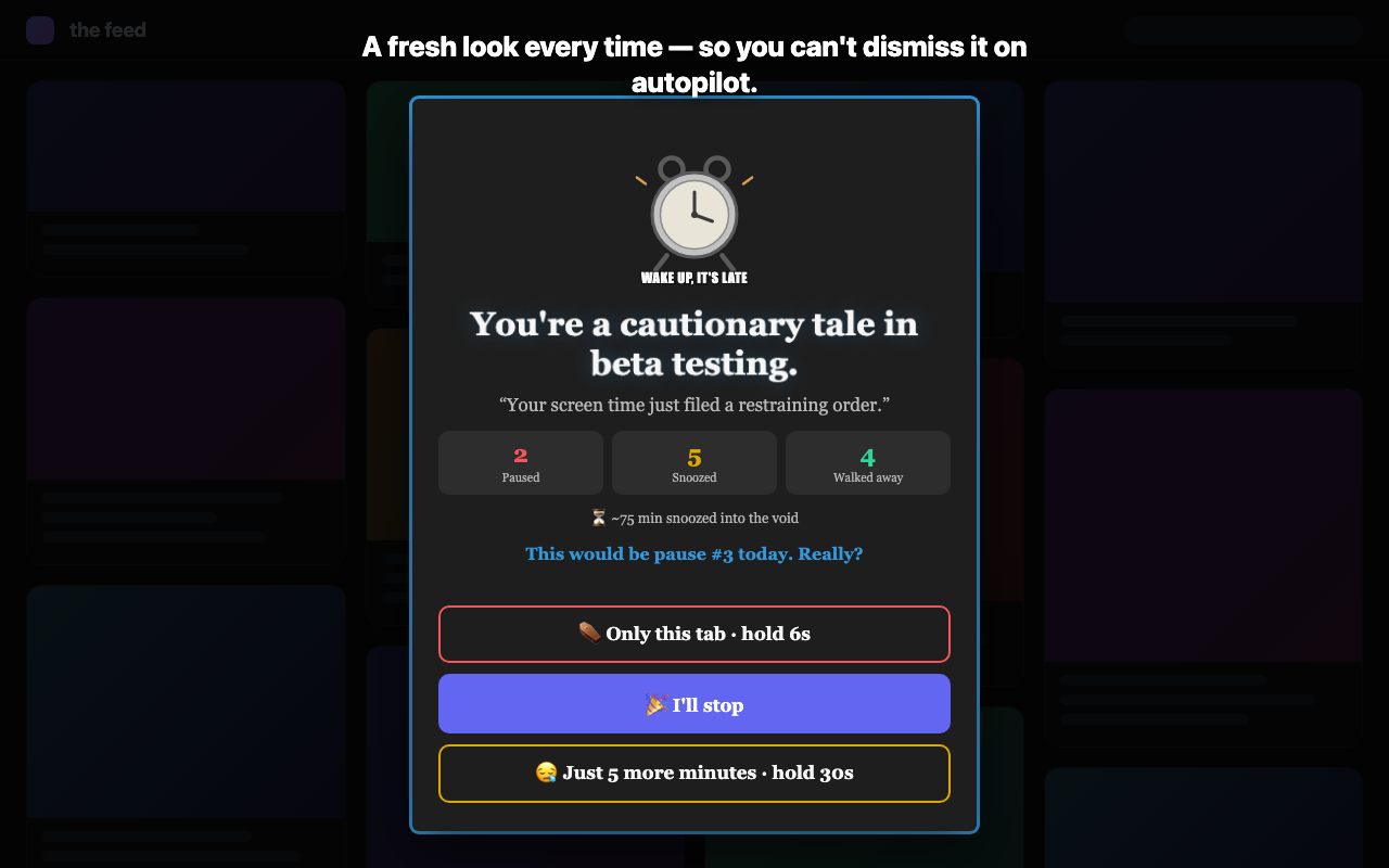 Get Off That Site screenshot